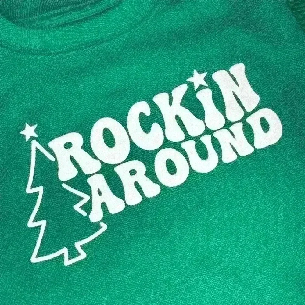 Rockin’ Around Green Toddler Sweatshirt